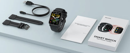 Jxrev Smart Watch, 1.85" Sports Watch for IP68 Waterproof, 110+ Sport Modes, Fitness Activity Tracker, Ultra Thin Watch.