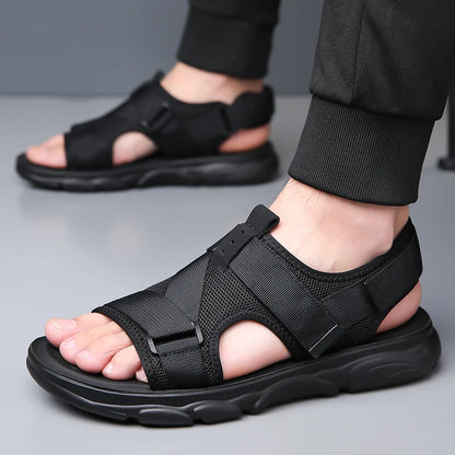 YRZL Sandals Soft Comfortable Non-Slip Men Shoes High Quality Beach Sandals Mens Gladiator Sandals Summer Casual Flat Shoes