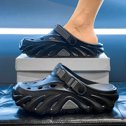 Male Sandals Casual Shoes Outdoor Beach Sandals Women Soft Clogs Garden Bottom Indoor Summer Flip Flops Men Massage Slippers