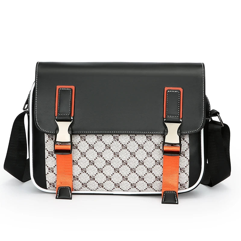 Fashion Casual Men Satchels Bag High Quality Soft PU Leather Men's Flap Handbag Casual Male Shoulder Bag Clutches Bag
