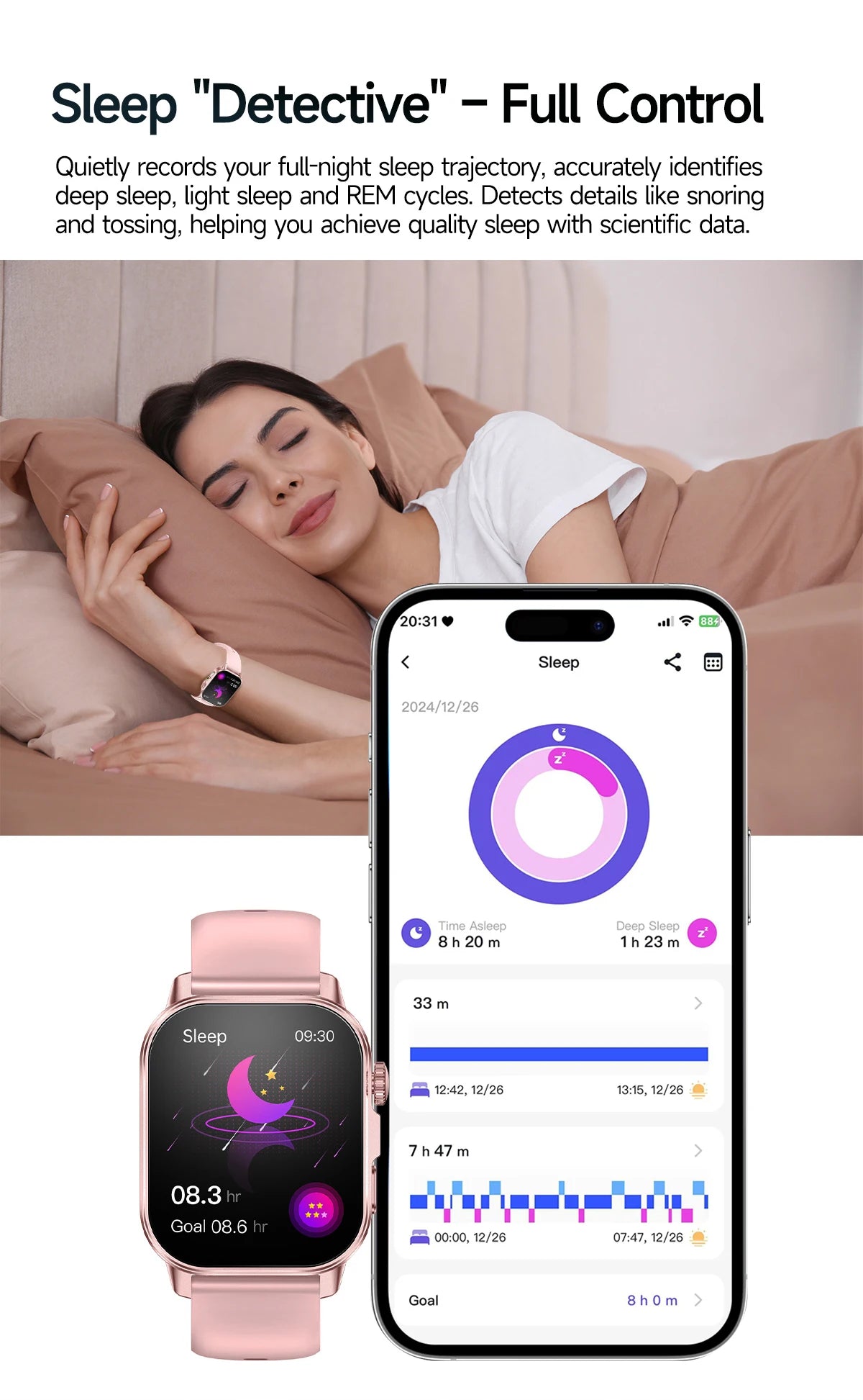 2026 Top Nursing Grade ECG+PPG Smart Watch Men Accurate Blood Pressure Lipids Uric Acid 2.0-inch AMOLED Screen HD Call Watch Men
