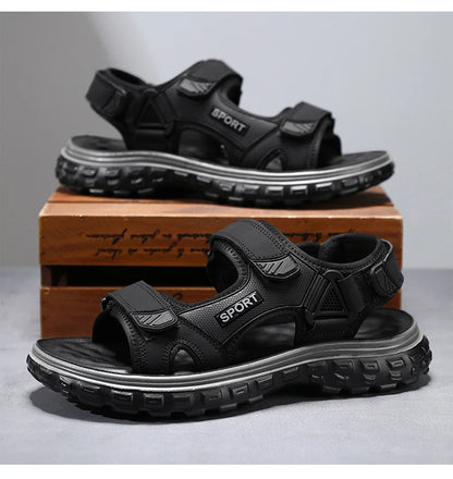 Sandals men summer fashion new style outdoor wear soft sole wear-resistant anti slip anti odor breathable dual-use beach sandals