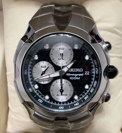 Original Japan SEIKO Men Watch Chronograph Series Quartz Watches 100m waterproof Sports watch SNA765J1