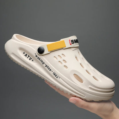 Classic Summer Clogs Men Slippers Breathable Garden Shoes Outdoor Comforty Beach Slippers Home Slippers Antiskid Slippers