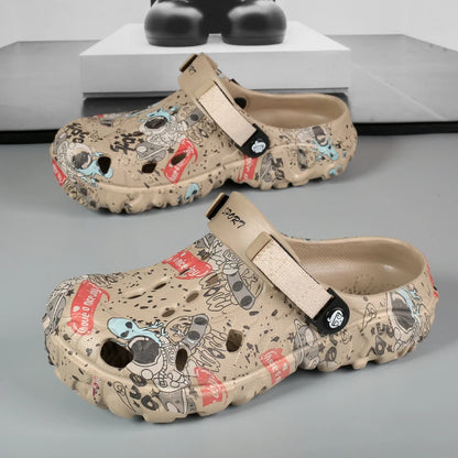 Summer Slippers Men Clogs Platform Male Beach Sandals Outdoor Casual Non-slip Footwear Men Sandals Leisure Shoes