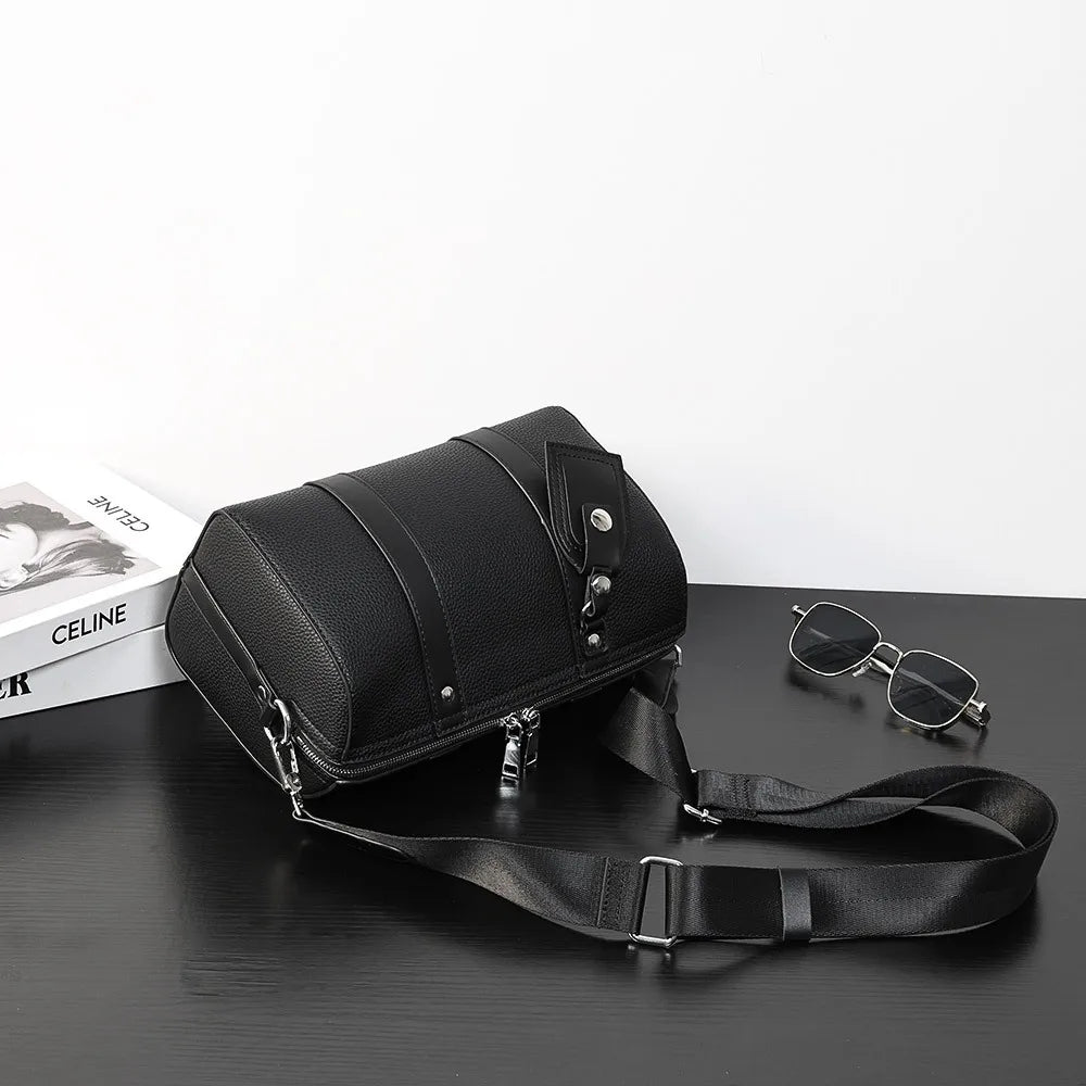 2026 Fashion Pillow Crossbody Bag Men Luxury Brand Men's Crossbody Bags Large Capacity Handbag Plaid Sling Shoulder Bag Male