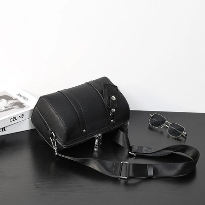 2026 Fashion Pillow Crossbody Bag Men Luxury Brand Men's Crossbody Bags Large Capacity Handbag Plaid Sling Shoulder Bag Male