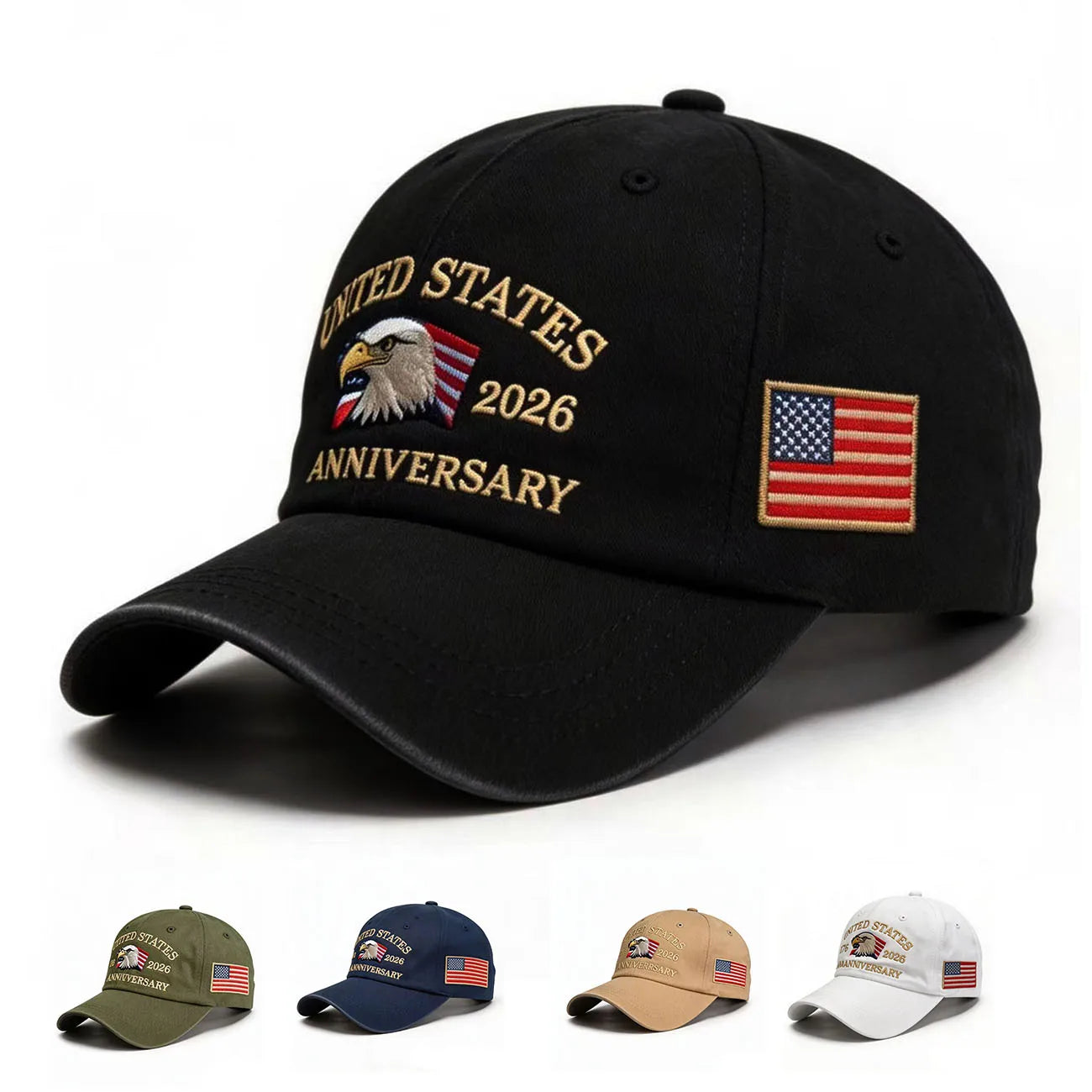250th Anniversary Twill Baseball Cap Unisex Sun Hat Visor Cap