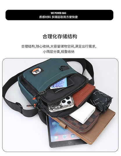 3 Layers Design Men's Small Bag Lightweight Oxford Men's Pouch Crossbody Bags For Man Fashion Casual Men's Handbag ShoulderBag