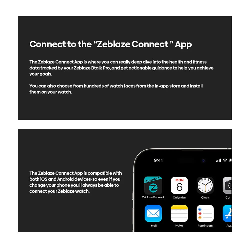 New Zeblaze Btalk PRO 1.91'' HD Display Voice Calling Smart Watch Multiple Sports Modes Health Tracking Smartwatch