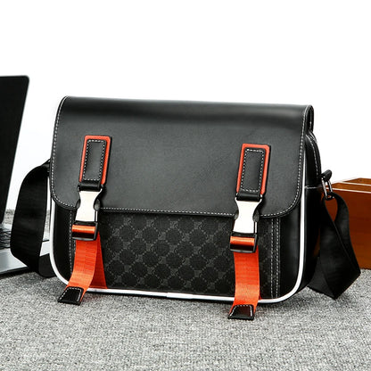 Fashion Casual Men Satchels Bag High Quality Soft PU Leather Men's Flap Handbag Casual Male Shoulder Bag Clutches Bag