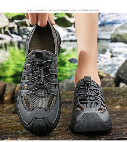 Men's 2026 Summer New Fashion Breathable River Trekking Shoes, Outdoor Beach Shoes, Soft Sole Quick-Dry Footwear