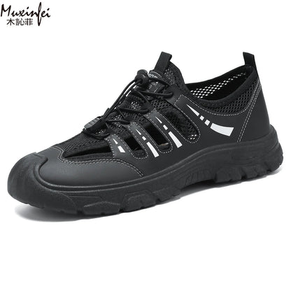 Men's 2026 Summer New Fashion Breathable River Trekking Shoes, Outdoor Beach Shoes, Soft Sole Quick-Dry Footwear