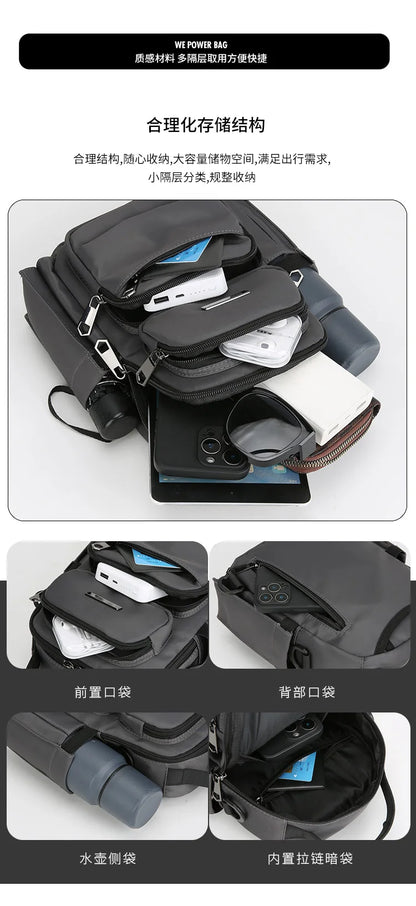 Men's Bag Outdoor Travel Shoulder Bag High Quality Nylon Crossbody Bags For Man Multi Functional Men's Handbag Bag Waist Packs