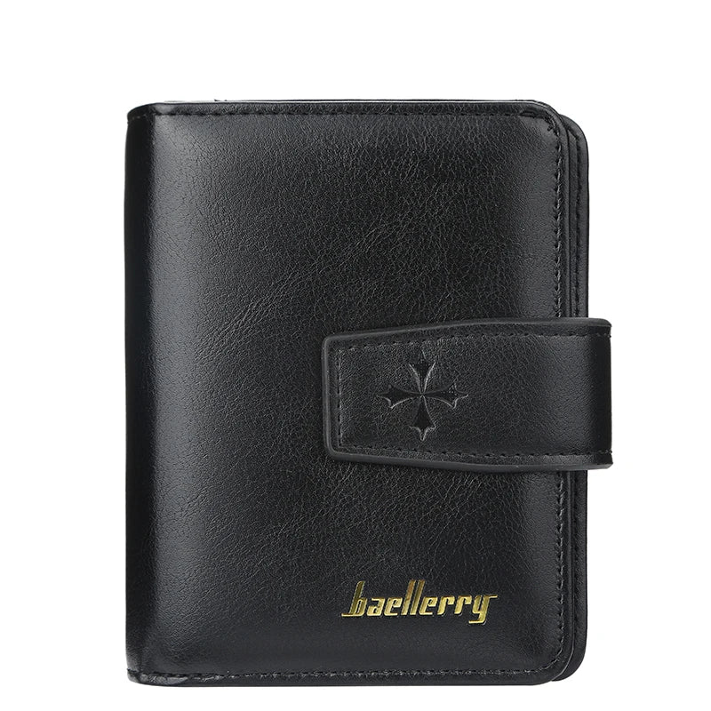 New Business Men Wallets Zipper Card Holder High Quality Male Purse New PU Leather Vintage Coin Holder Men Wallets