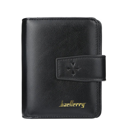 New Business Men Wallets Zipper Card Holder High Quality Male Purse New PU Leather Vintage Coin Holder Men Wallets