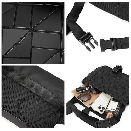 High-quality Fashion Men's Crossbody Bag Geometric Shoulder Messenger Bag Men Back Pack Waist Bag Crossbody Bags for Men Satchel
