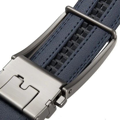 Luxury Designer Click Belts for Men PU Leather Waist strap, Fashion Automatic Buckle Design Belt, Perfect Waistband for Jeans
