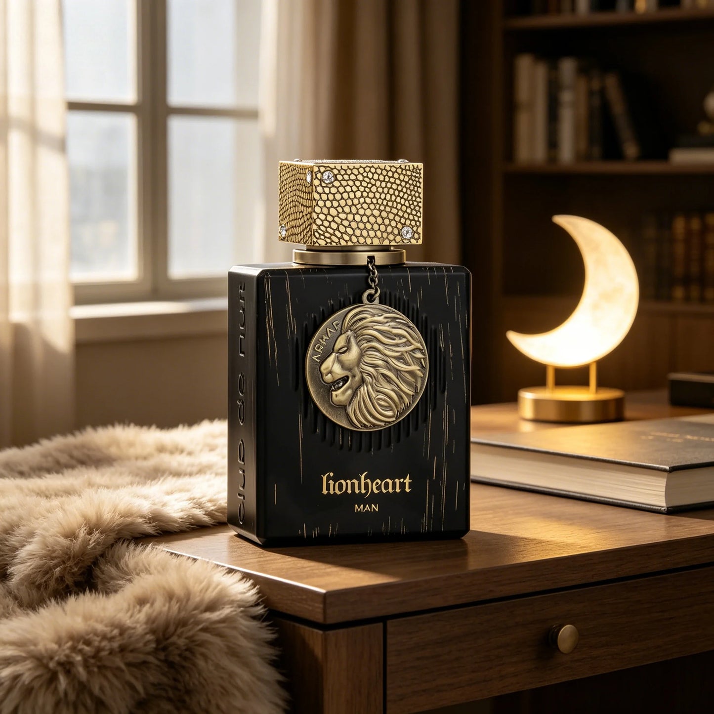 Armaf Club De Nuit Lion Heart EDP SPR 3.4 Floz Clean Long-lasting Mint Oud And Musk Fragrance Ideal Gift