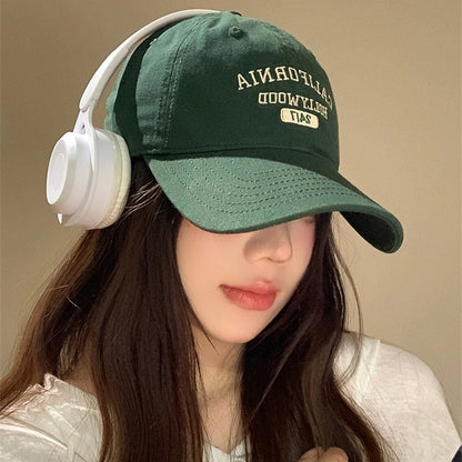 Retro Letter Embroidery Baseball Caps For Women Men Summer Sport Visors Snapback Cotton Cap Unisex Hip Hop Hat Streetwear Hats