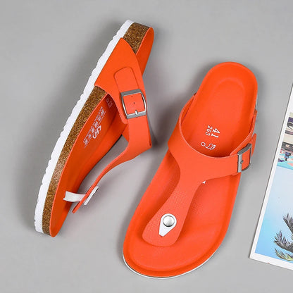 Brand Men Casual Flip Flops Slippers Men Outdoor Flats Slipprs Luxury Men Leather Summer Beach Vacation Casual Slippers Shoes