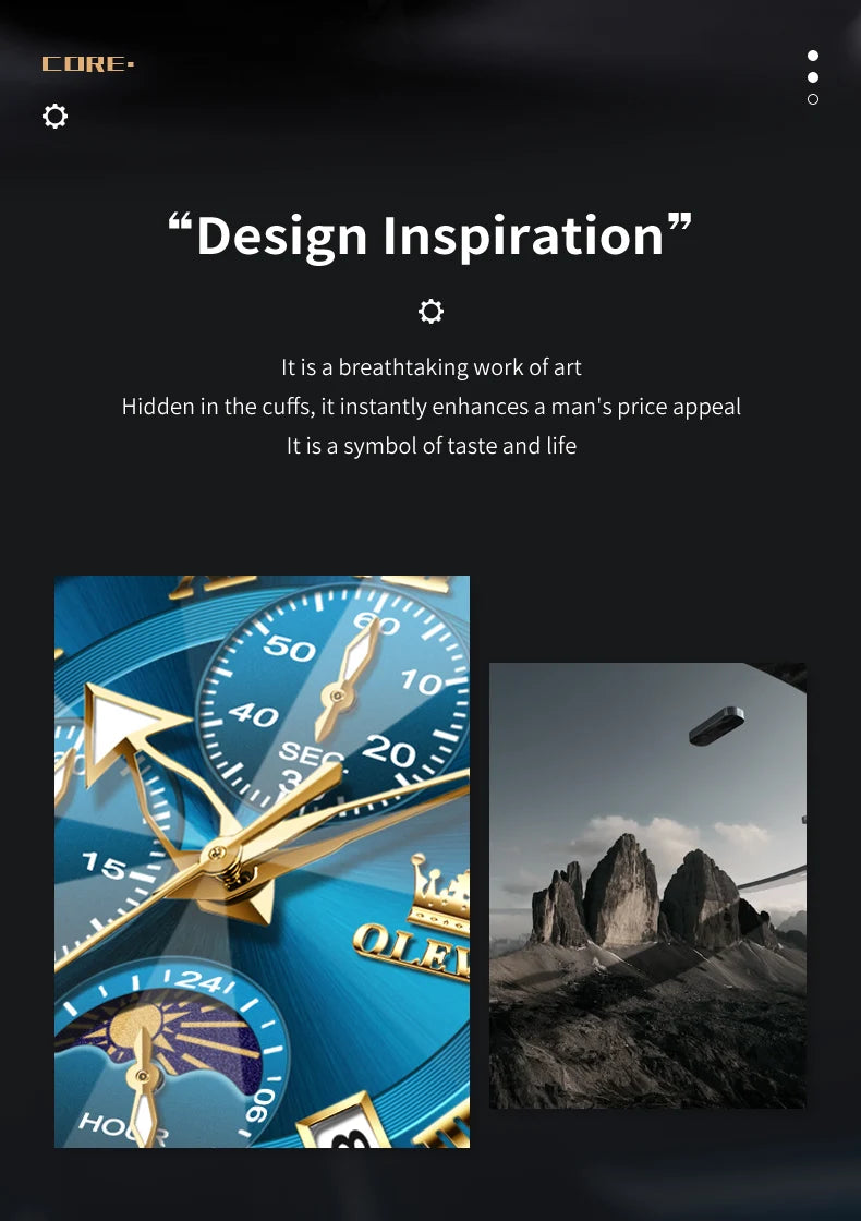 OLEVS 3675 Luxury Calendar Stainless Steel Quartz Mens Wristwatches Chronograph Waterproof Watch for Men Luminous Reloj Hombre