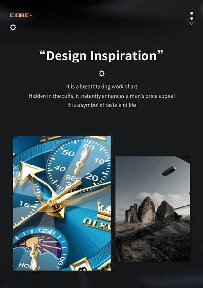 OLEVS 3675 Luxury Calendar Stainless Steel Quartz Mens Wristwatches Chronograph Waterproof Watch for Men Luminous Reloj Hombre