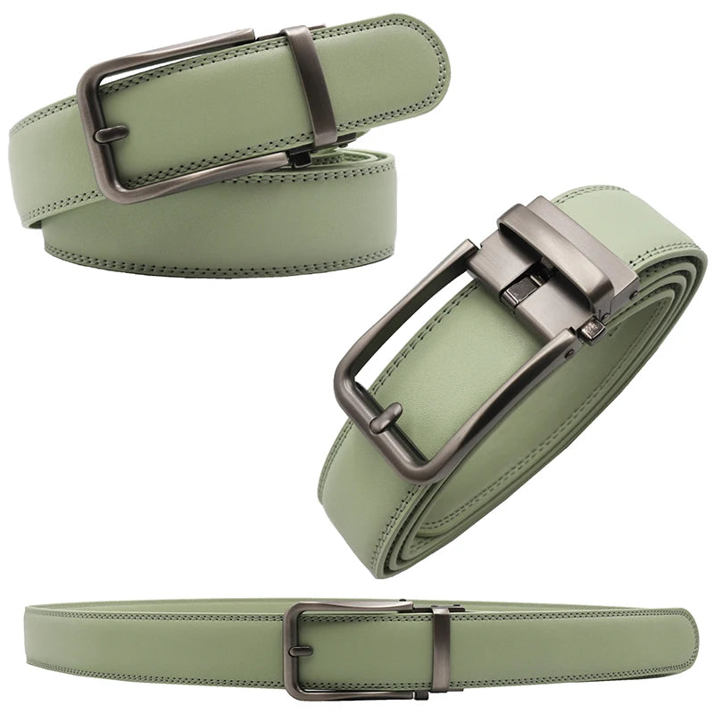 Women man Genuine Leather Belt For Female Strap Casual All-match Ladies Adjustable Belts Designer Automatic man belt buckle