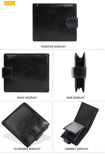 Baellerry New Short Men Wallets Zipper Coin Pocket Business Male Purses High Quality PU Card Holder Small Wallet For Men