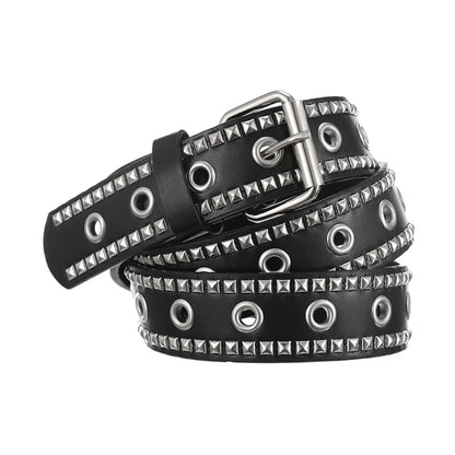 Fashion New Bronze Belt Metal Belt Men And Women Punk Hardware Jeans Belt Y2K Belt Designer Belt Women's BeltUniversal Box