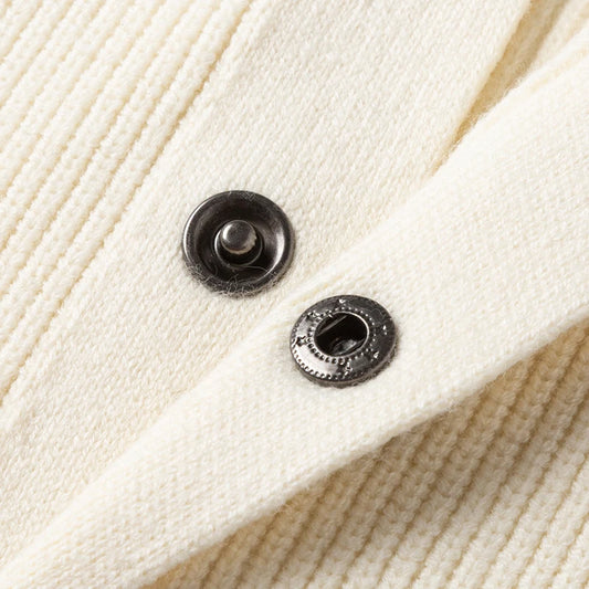 Luxury Men Long-Sleeved Knitted Cardigan Single-Breasted Sweater Coat Real Pocket Korean-Style Fashion Hot-Selling Men'sClothing