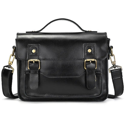 Luufan Crazy Horse Leather Men's Shoulder Bag Vintage Messenger Bags Men Male Small Travel Crossbody Bags Man Handbag Sling Bag