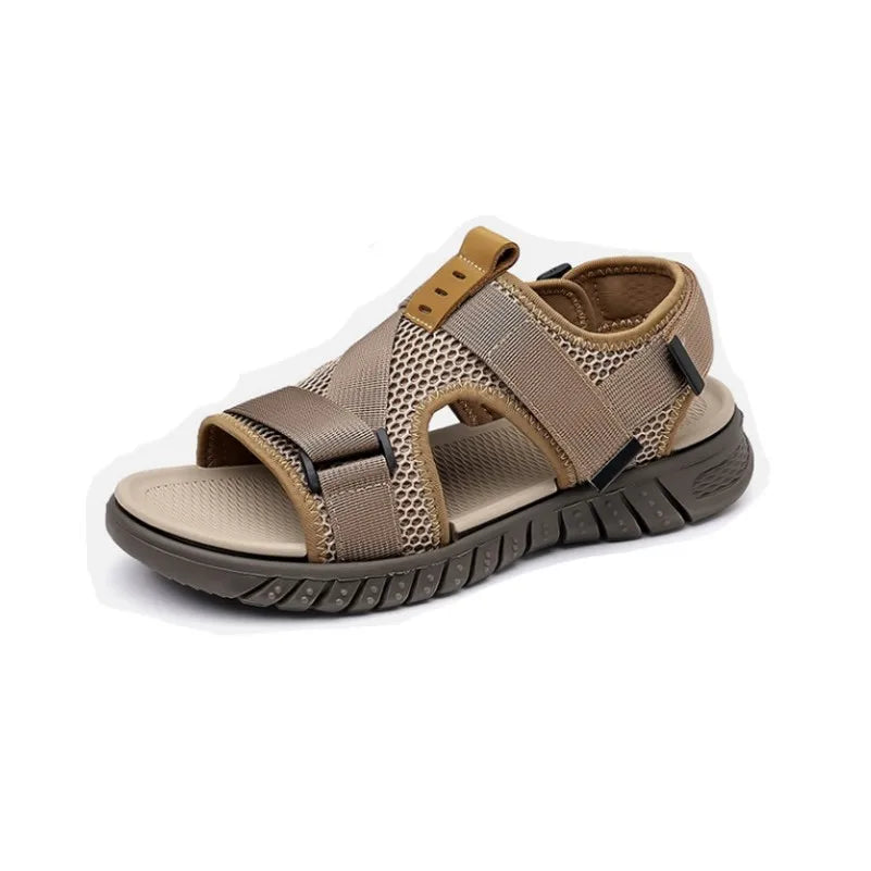 Men's 2026 New Summer Water Shoes Slip-On Breathable Mesh Quick-Dry Anti-Slip Driving Beach Outdoor Sports Sandals