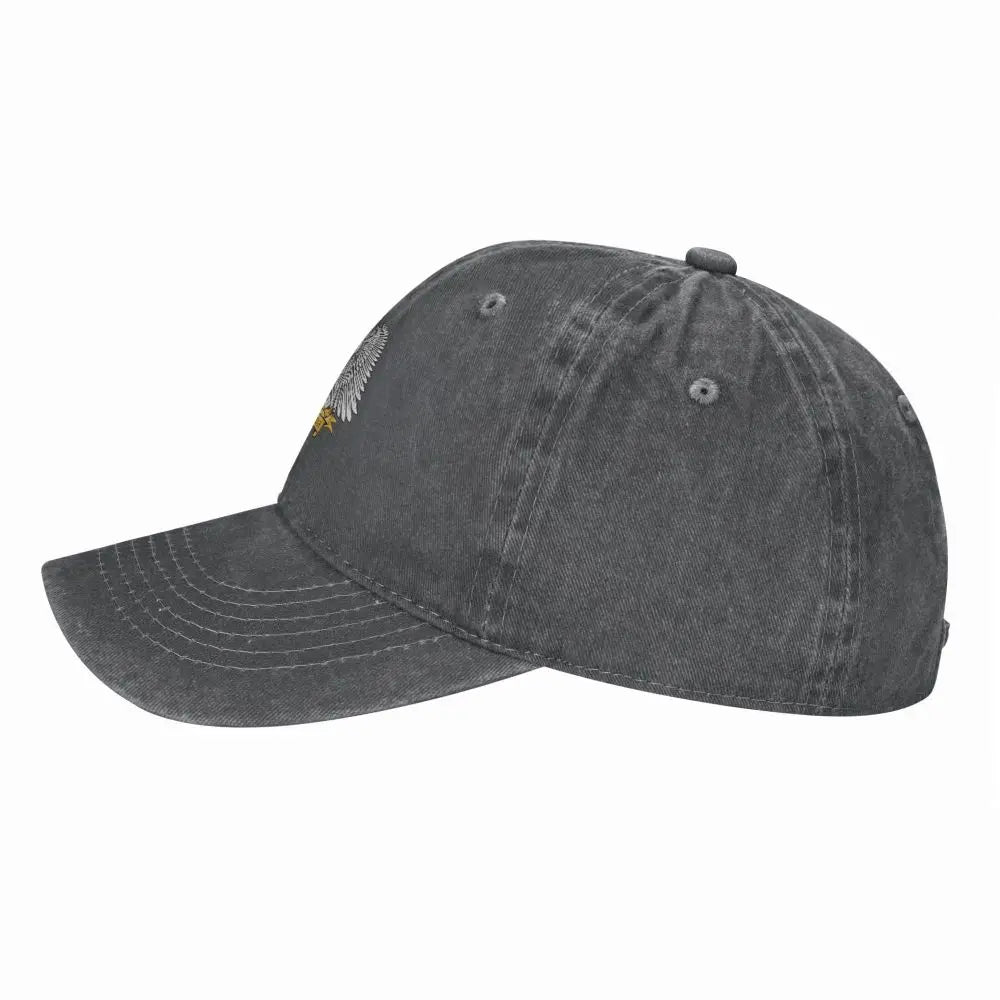 Men Baseball Cap South Sudan Emblem Charcoal Washed Denim Classic Vintage Cotton Dad Trucker Hat Unisex Adult