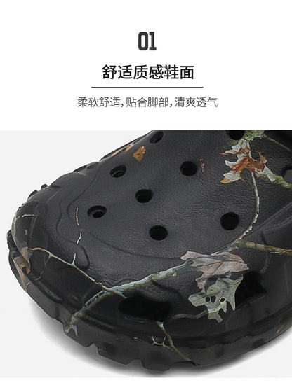 Summer Men's Clogs Sandals Home Garden Shoes Comfortable Men Women Slippers Non-Slip Soft Bottom Flip Flop Sandals Big Size46 47