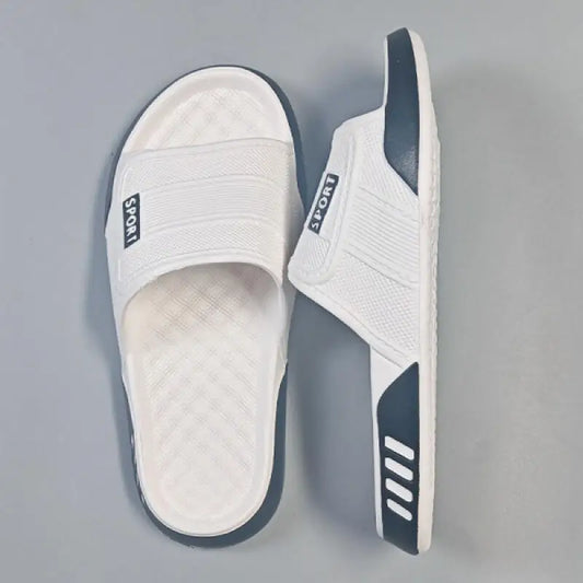 Plus Size 47 Non Slip Bedroom Slippers Men Summer 2026 Lightweight EVA Indoor Slippers Fashion Patchwork Man's Soft Home Slides
