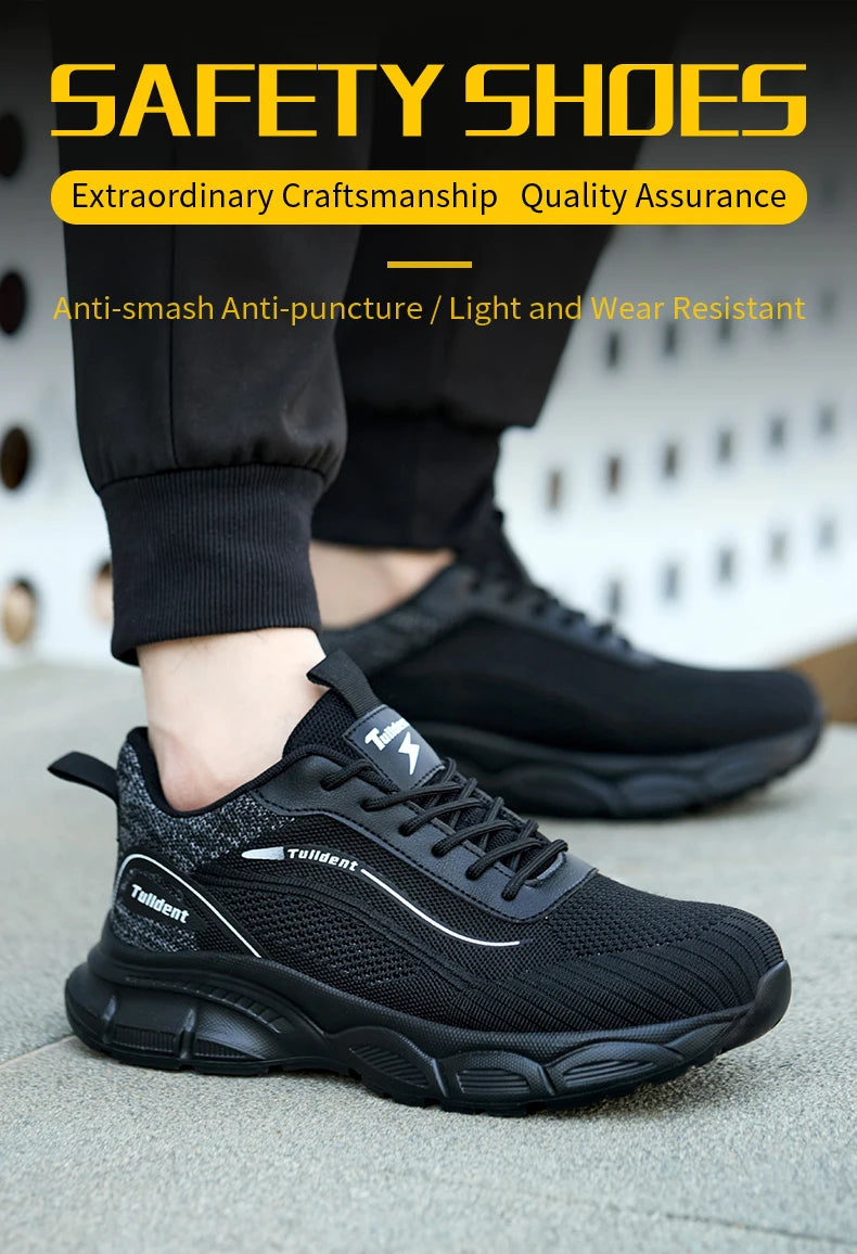 Men's safety shoes, anti smash and anti stab work shoes, men's indestructible safety boots, insulated shoes, tactical boots