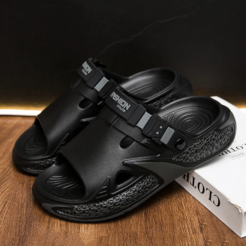 Summer Men's Slippers Beach Clogs Outdoor Sandals Soft EVA Slides New Design Men Casual Garden Shoes Male Street Slippers