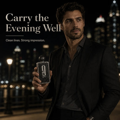Afnan 9 PM Night Out 100ml Extrait De Parfum Dragon Fruit Bergamot Cognac Lavender Scent Unisex Luxury Perfume Spray for Night Out