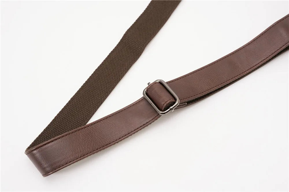 Vinatge Men's Crossbody Bag Soft PU Leather Shoulder Bag For Men Fashion Square Crossbody Messenger Bag Flap Zipper Satchels