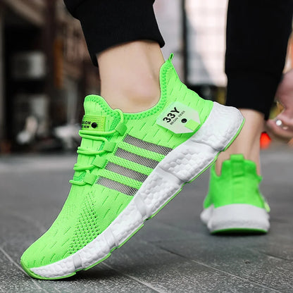 Men Shoes Breathable Classic Running Shoes For Women Outdoor Light Comfortable Mesh Shoes Slip On Walking Sneakers Unisex Tennis