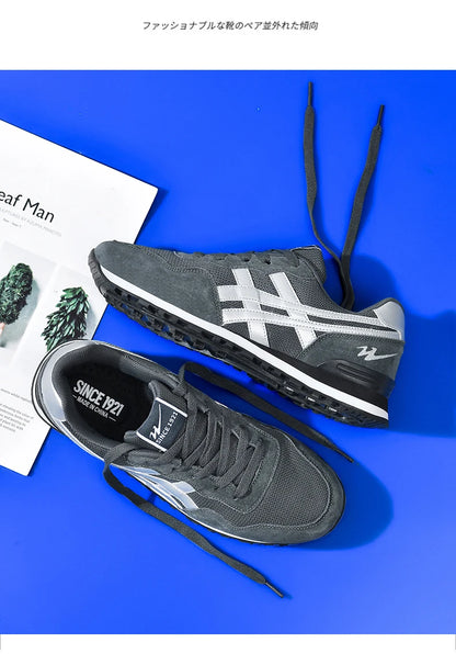 Double Star Training Walking Shoes, Breathable Mesh Sports Shoes, Versatile Fashion Trendy Men's Shoes