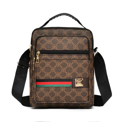 2026 New Fashion Men's Crossbody Bag Casual Multi-Layer Versatile Business Shoulder Bag Handbag