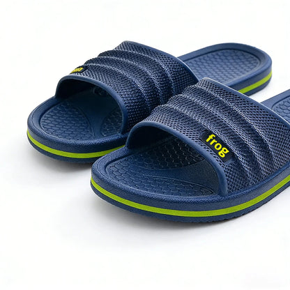 Summer men's slippers with EVA soft sole suitable for comfortable living rooms, bathrooms, and cool sandy beaches