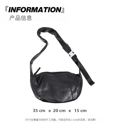 2026 New Fashion Men Crossbody Bag Soft Leather Hobos For Men Dumpling Crossbody Bags Luxury Brand Design Shoulder Bags Totes