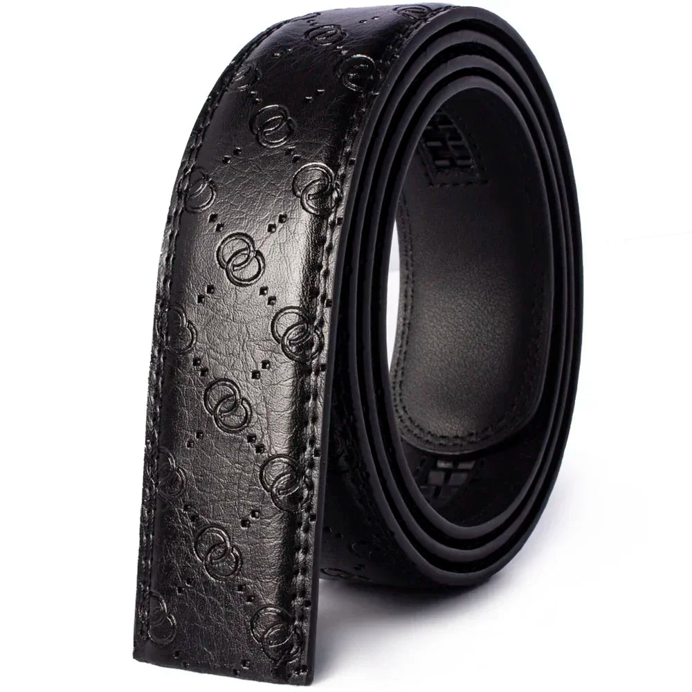Genuine Leather Belts Without Buckle for Men Women High Quality Male Jeans Belt Large Size Belt No Buckle for Automatic Buckle