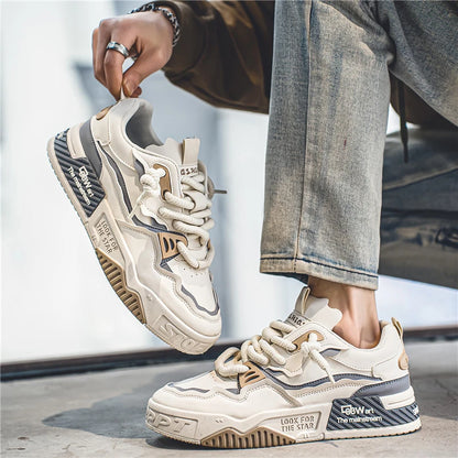 1 pair of men's sports and casual shoes, outdoor versatile flat shoes, trendy vacation casual shoes