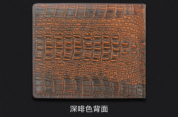 Men's Wallets Luxury Alligator Pattern Men Money Bag Safe Clutch Bag Business Style Male Money Purse Card Fashion Casual Holder
