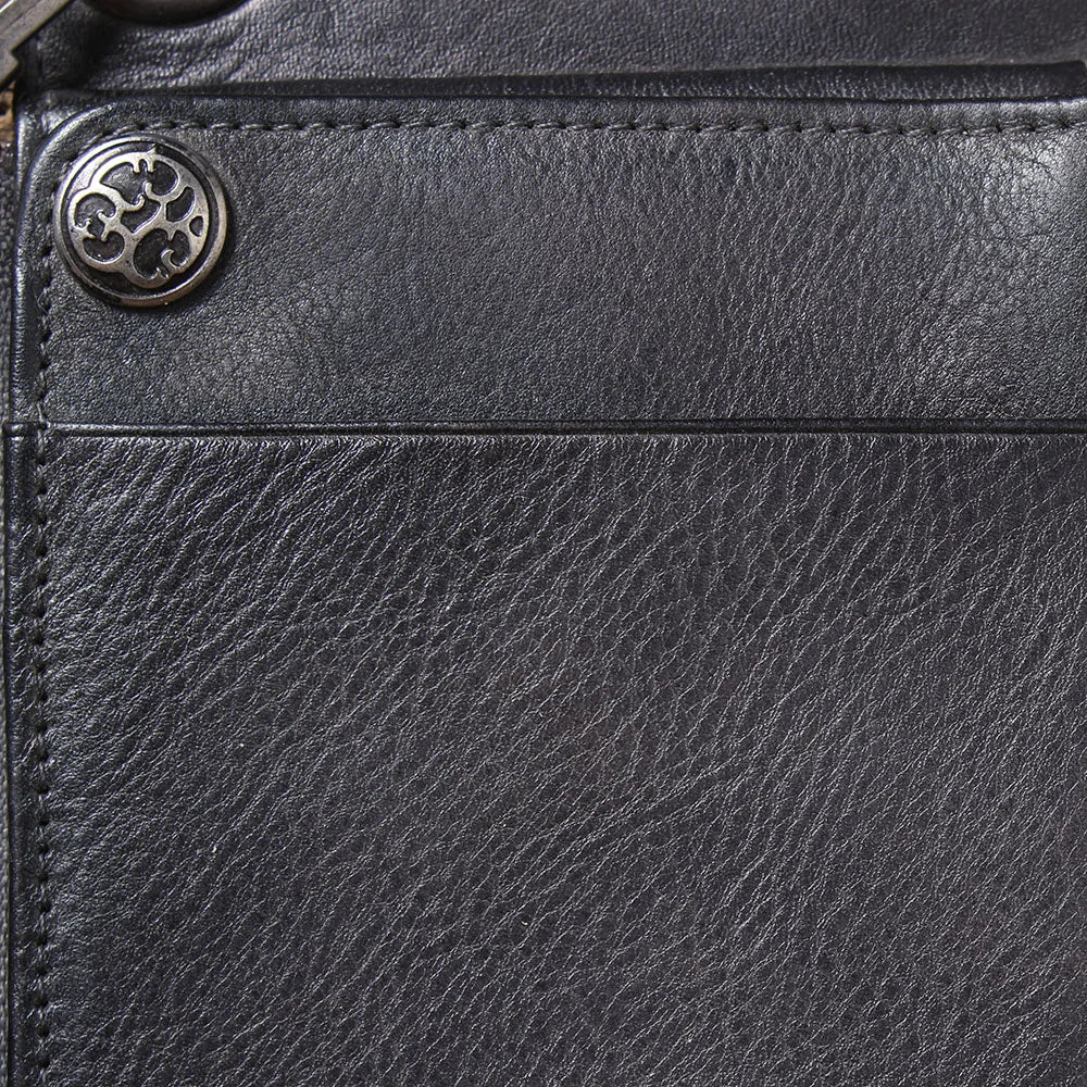 S.WORKER Full Grain Leather Long Wallet Men's Clutch Bag Genuine Leather Classic Purse Card Holder For Men