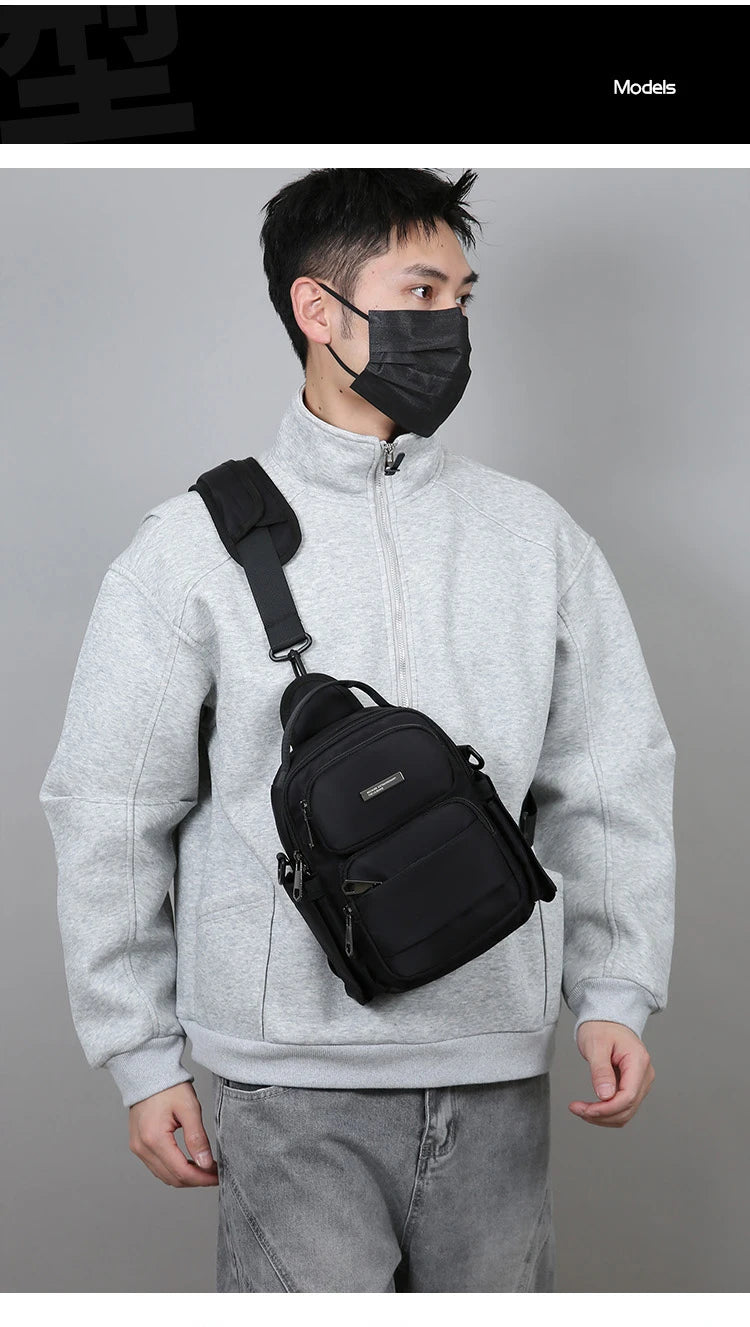 Men's Bag Outdoor Travel Shoulder Bag High Quality Nylon Crossbody Bags For Man Multi Functional Men's Handbag Bag Waist Packs
